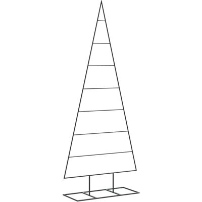 vidaXL Metall-Weihnachtsbaum - 150 cm Schwarz Modern vidaXL Metall-Weihnachtsbaum - 150 cm Schwarz Modern
