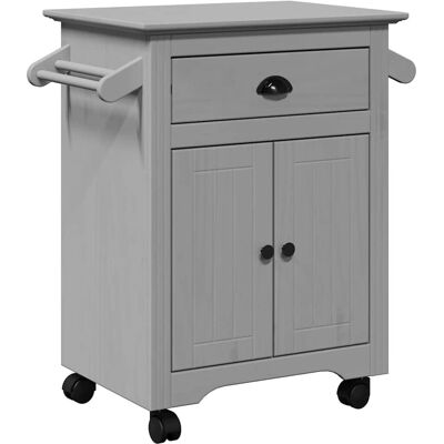 VidaXL BODO Grey Kitchen Trolley - Kitchen Trolley VidaXL BODO Grey Kitchen Trolley - Kitchen Trolley