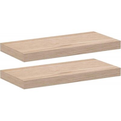 vidaXL Schweberegale 50x23.5x4 cm Braun - Wandregale vidaXL Schweberegale 50x23.5x4 cm Braun - Wandregale