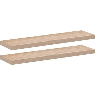 vidaXL Braune Engineered Wood Schwebende Regale Set 2 - Wandregale vidaXL Braune Engineered Wood Schwebende Regale Set 2 - Wandregale
