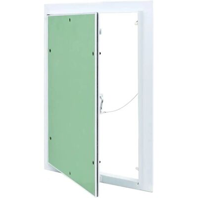 vidaXL Adgangspanel Grøn - Holdbart aluminium og gips - 450x350mm vidaXL Adgangspanel Grøn - Holdbart aluminium og gips - 450x350mm