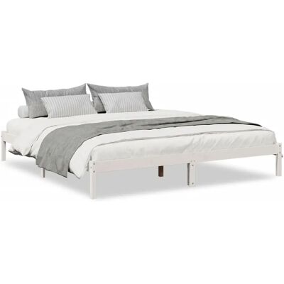 vidaXL Bettgestell Weiß 200x210 cm - Bettgestell vidaXL Bettgestell Weiß 200x210 cm - Bettgestell