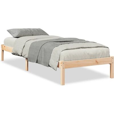 vidaXL Cadre de Lit - 90x220 cm - Bois de Pin Naturel vidaXL Cadre de Lit - 90x220 cm - Bois de Pin Naturel