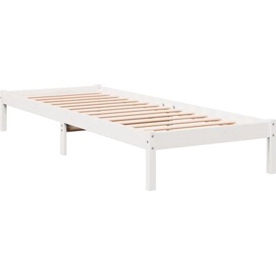 vidaXL Sengestel Hvid 100x220cm Træstøtte - Sengtype vidaXL Sengestel Hvid 100x220cm Træstøtte - Sengtype