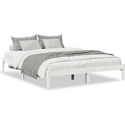 vidaXL Hvid 160x220 Sengestel - Træramme vidaXL Hvid 160x220 Sengestel - Træramme
