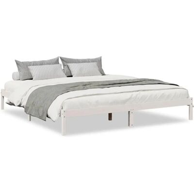 vidaXL Sengestel Hvid 200x220 cm Holdbar Rustik Støtte vidaXL Sengestel Hvid 200x220 cm Holdbar Rustik Støtte