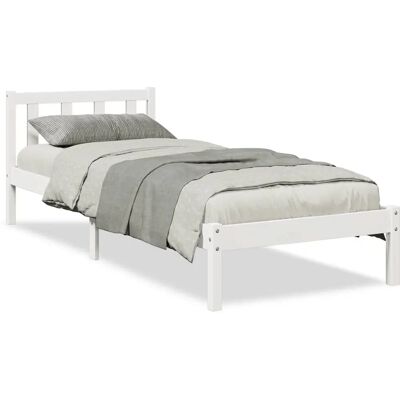 vidaXL Weiß 90x210cm Bettgestell - Holzrahmen vidaXL Weiß 90x210cm Bettgestell - Holzrahmen