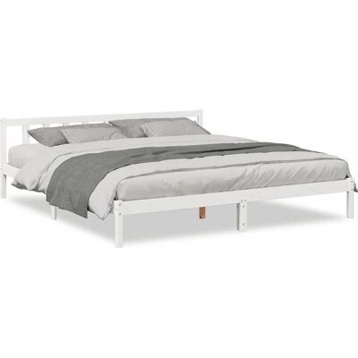 vidaXL Weißes Extra Langes Bettgestell - Bett Typ vidaXL Weißes Extra Langes Bettgestell - Bett Typ