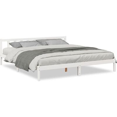 vidaXL Bettgestell 200x210 cm - Rustik Massivkiefer vidaXL Bettgestell 200x210 cm - Rustik Massivkiefer