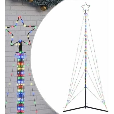 vidaXL Sapin de Noël LED 861 Leds 478 Cm Multicolore Type Noël - Publicité vidaXL Sapin de Noël LED 861 Leds 478 Cm Multicolore Type Noël - Publicité