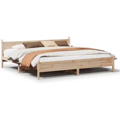 vidaXL Bettrahmen Natur 180x200cm - Bettgestell vidaXL Bettrahmen Natur 180x200cm - Bettgestell