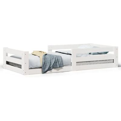 VidaXL 855679 Bedframe - Wit Duurzaam Dennenhout VidaXL 855679 Bedframe - Wit Duurzaam Dennenhout
