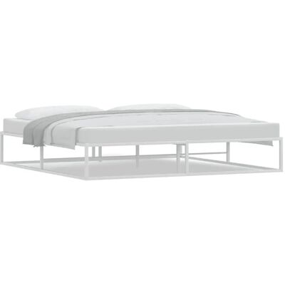 VidaXL Bed Frame Wit 200x200 cm - Bed Frame VidaXL Bed Frame Wit 200x200 cm - Bed Frame