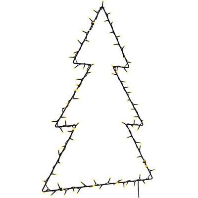 vidaXL Weihnachtsbeleuchtung - Weihnachtsbaum-Silhouette, 115 LEDs, Warmweiß vidaXL Weihnachtsbeleuchtung - Weihnachtsbaum-Silhouette, 115 LEDs, Warmweiß