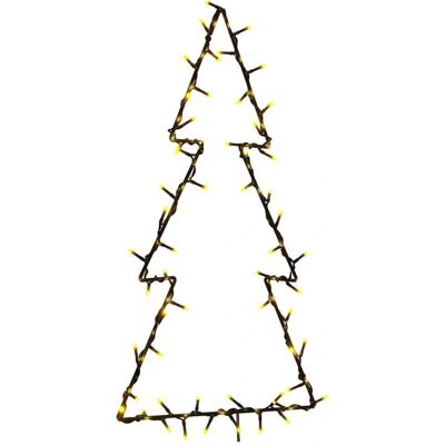 vidaXL Weihnachtsbeleuchtung Weihnachtsbaum-Silhouette 80 LEDs - Weihnachtslichtdeko vidaXL Weihnachtsbeleuchtung Weihnachtsbaum-Silhouette 80 LEDs - Weihnachtslichtdeko