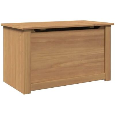 vidaXL Panama Opbergkist - 79x42x46 cm - Massiv Kiefernholz - Braun - Aufbewahrungskiste vidaXL Panama Opbergkist - 79x42x46 cm - Massiv Kiefernholz - Braun - Aufbewahrungskiste