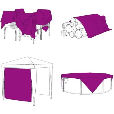vidaXL Pflanzenabdeckung Mit Ösen - 1x6 m PVC vidaXL Pflanzenabdeckung Mit Ösen - 1x6 m PVC
