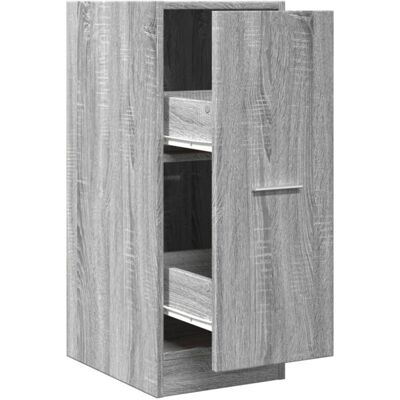 vidaXL Graues Sonoma Aufbewahrungsschrank - 30x41x77.5 cm vidaXL Graues Sonoma Aufbewahrungsschrank - 30x41x77.5 cm
