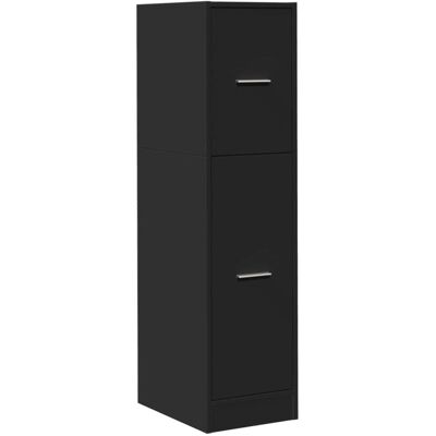 vidaXL Modell 133396 Schwarzes Aufbewahrungsmöbel - Apothekerschrank, 30x41x118cm vidaXL Modell 133396 Schwarzes Aufbewahrungsmöbel - Apothekerschrank, 30x41x118cm