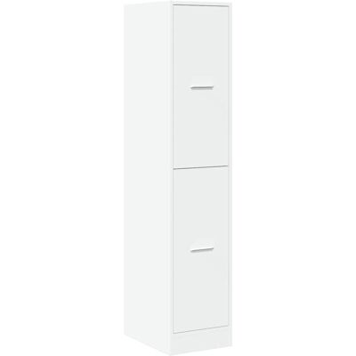 vidaXL Apothekerskast Wit 30x41x144,5 cm Engineered Wood - Opbergkast vidaXL Apothekerskast Wit 30x41x144,5 cm Engineered Wood - Opbergkast