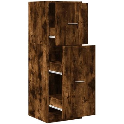 vidaXL Røget eg 40x41x118 cm Apotekerskab - Holdbart ingeniørtræ vidaXL Røget eg 40x41x118 cm Apotekerskab - Holdbart ingeniørtræ