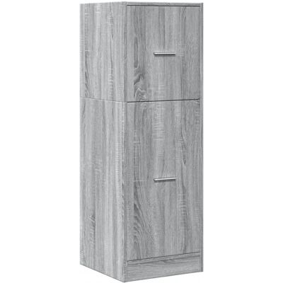 vidaXL Apotekerskab Grå Sonoma 40x41x118 cm Spånplade - Apotekerskab vidaXL Apotekerskab Grå Sonoma 40x41x118 cm Spånplade - Apotekerskab