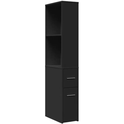 vidaXL Narrow Bathroom Cupboard with Wheels - Storage Cabinet - Bathroom Type vidaXL Narrow Bathroom Cupboard with Wheels - Storage Cabinet - Bathroom Type