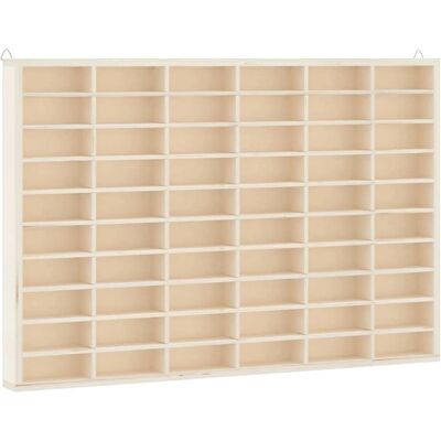 vidaXL Vitrina de pared con 60 compartimentos - Almacenamiento en pared vidaXL Vitrina de pared con 60 compartimentos - Almacenamiento en pared