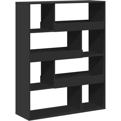 vidaXL 709495 Engineered wood zwart 8-shelf boekenkast - Boekenkast vidaXL 709495 Engineered wood zwart 8-shelf boekenkast - Boekenkast