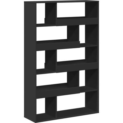 vidaXL 3309340 Schwarzes Holzregal - Wohnzimmermöbel vidaXL 3309340 Schwarzes Holzregal - Wohnzimmermöbel