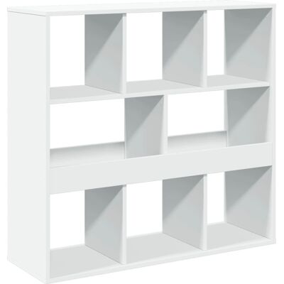 vidaXL Weiße engineered Holz 100x33x125.5 cm Bücherregal - Wohnzimmermöbel vidaXL Weiße engineered Holz 100x33x125.5 cm Bücherregal - Wohnzimmermöbel