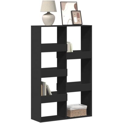 vidaXL Schwarze 155,5 cm Bücherregal & Raumteiler vidaXL Schwarze 155,5 cm Bücherregal & Raumteiler