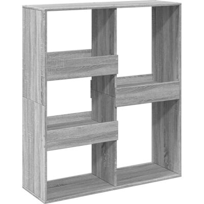vidaXL Graues Sonoma Bücherregal - Klassischer 7-Regal Stauraum vidaXL Graues Sonoma Bücherregal - Klassischer 7-Regal Stauraum