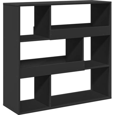 vidaXL 3309484 Salontafelboekenkast - Geïntegreerd hout, Zwart, 100x33x125.5cm vidaXL 3309484 Salontafelboekenkast - Geïntegreerd hout, Zwart, 100x33x125.5cm
