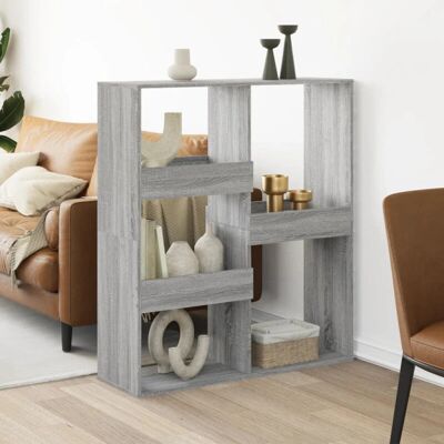 vidaXL Raumteiler Grau Sonoma 100x33x115 cm Sperrholz - Raumtrennung vidaXL Raumteiler Grau Sonoma 100x33x115 cm Sperrholz - Raumtrennung