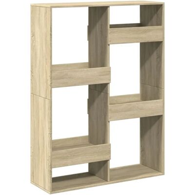 VidaXL Sonoma Eichen Raumteiler - Wohnzimmer Bücherschrank VidaXL Sonoma Eichen Raumteiler - Wohnzimmer Bücherschrank