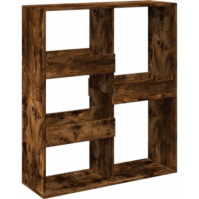 vidaXL Rauch-Eiche Raumteiler Bücherregal - Wohnzimmermöbel vidaXL Rauch-Eiche Raumteiler Bücherregal - Wohnzimmermöbel