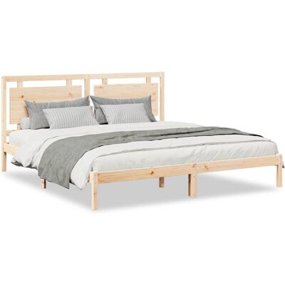 vidaXL Sänkykehys 180x210cm Luonnollisesta Puusta - Alustan Sänky vidaXL Sänkykehys 180x210cm Luonnollisesta Puusta - Alustan Sänky