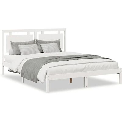 vidaXL Bed Frame Wit 160x220 cm - Soort bed vidaXL Bed Frame Wit 160x220 cm - Soort bed