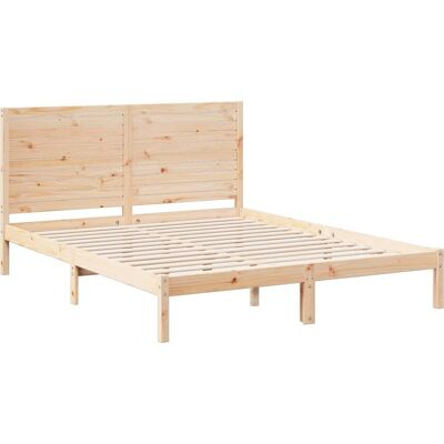 VIDAXL Bettgestell Stützende Lattenbraun 140x210 - Bettgestell VIDAXL Bettgestell Stützende Lattenbraun 140x210 - Bettgestell