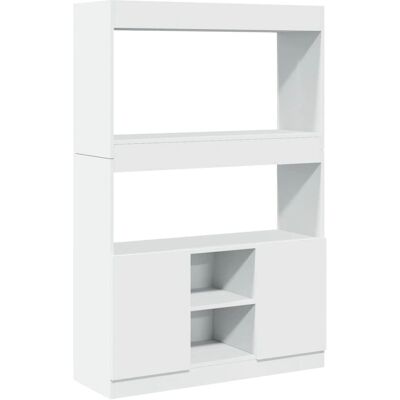 vidaXL Hoch- und Seitenschrank Weiß 92x33x140 cm - Aufbewahrungs- und Organizer-Schrank vidaXL Hoch- und Seitenschrank Weiß 92x33x140 cm - Aufbewahrungs- und Organizer-Schrank