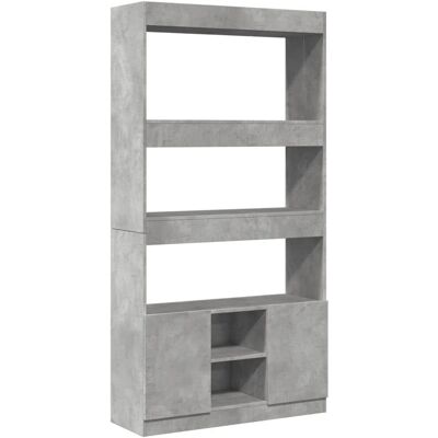 vidaXL 92x33x180 cm Betongrau Highboard Aufbewahrungsorganizer vidaXL 92x33x180 cm Betongrau Highboard Aufbewahrungsorganizer