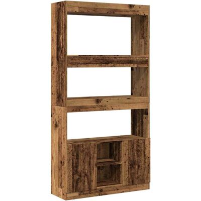 vidaXL Madera Antigua 92x33x180 cm Estantería - Salón vidaXL Madera Antigua 92x33x180 cm Estantería - Salón
