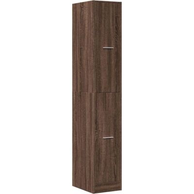 vidaXL Brown Oak Storage Cabinet - Storage Cabinet for Home & Office vidaXL Brown Oak Storage Cabinet - Storage Cabinet for Home & Office