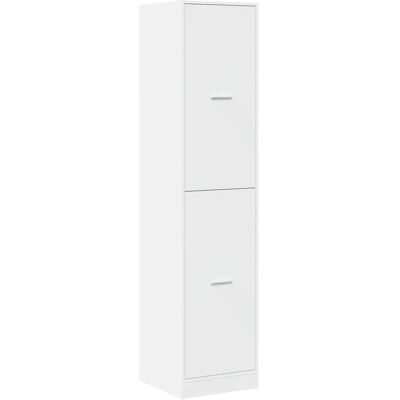 Hvid opbevaringsskab 40x41x174,5 cm Ingeniørtræ - Opbevaringsskab Hvid opbevaringsskab 40x41x174,5 cm Ingeniørtræ - Opbevaringsskab