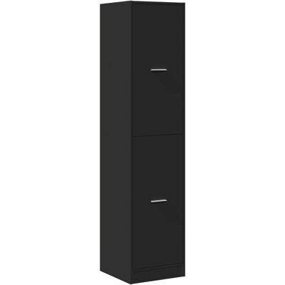 vidaXL Apothekerschrank Schwarz 40x41x174,5 cm Ingenieurbearbeitetes Holz vidaXL Apothekerschrank Schwarz 40x41x174,5 cm Ingenieurbearbeitetes Holz