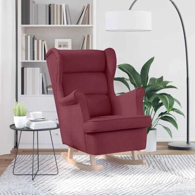 vidaXL Sessel - Weinrot - Weiches Polyester - Lounge - Entspannung vidaXL Sessel - Weinrot - Weiches Polyester - Lounge - Entspannung
