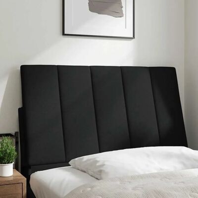 vidaXL Hoofdbord - Zwart - 90 cm - Hoofdeksel vidaXL Hoofdbord - Zwart - 90 cm - Hoofdeksel