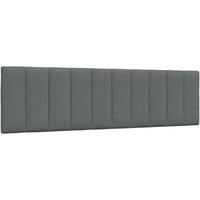 VidaXL Cabecero de cama gris oscuro - Elegante cabecero acolchado VidaXL Cabecero de cama gris oscuro - Elegante cabecero acolchado