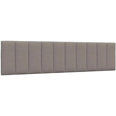 Tête de lit VidaXL Taupe - Élégante, Douce, Fixation Murale Tête de lit VidaXL Taupe - Élégante, Douce, Fixation Murale